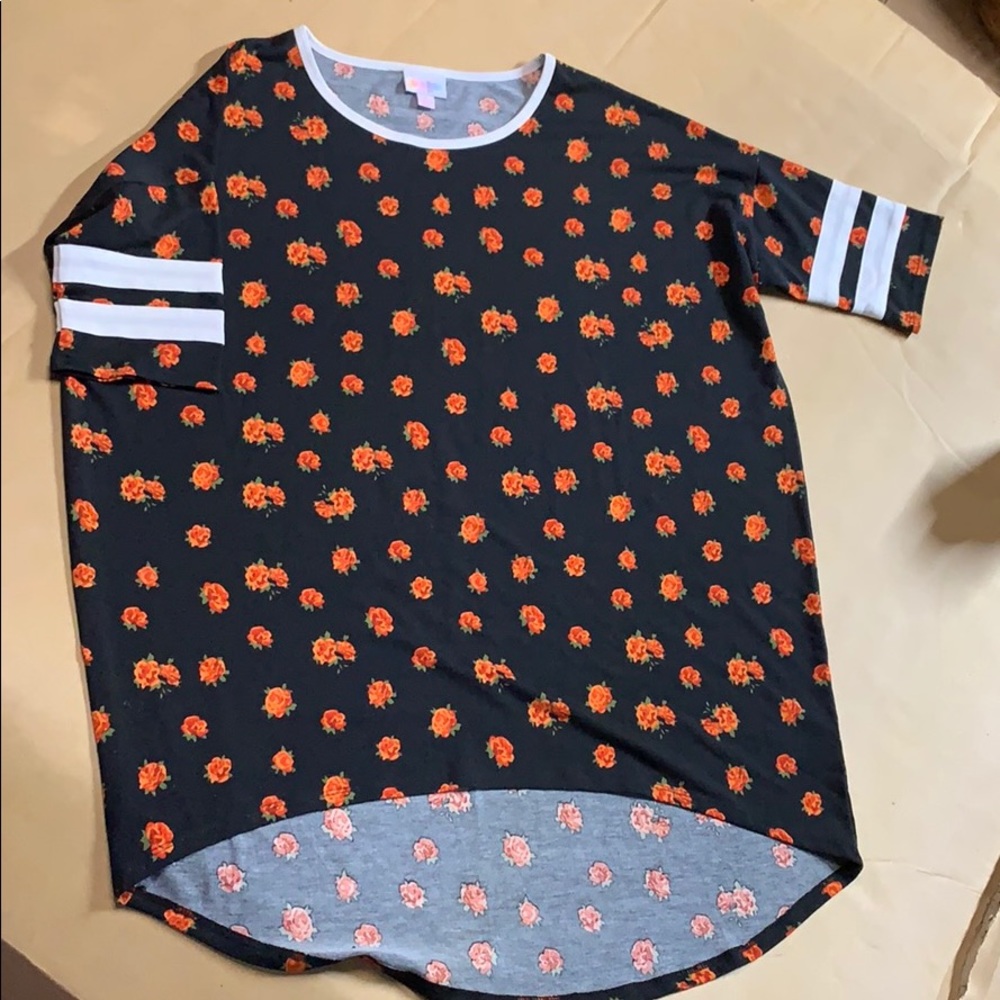 Gorgeous roses varsity sleeve striped Irma